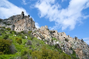 Images Dated 10th March 2008: Crusader castle of St. Hilarion, Turkish part of Cyprus, Cyprus, Europe