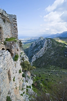 Images Dated 10th March 2008: Crusader castle of St. Hilarion, Turkish part of Cyprus, Europe