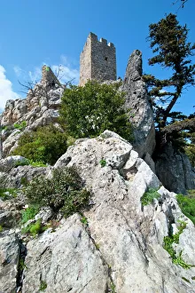Images Dated 10th March 2008: Crusader castle of St. Hilarion, Turkish part of Cyprus, Cyprus, Europe