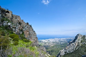 Images Dated 10th March 2008: Crusader castle of St. Hilarion, Turkish part of Cyprus, Cyprus, Europe
