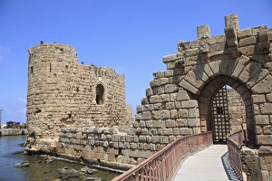Crusader Sea Castle, Sidon, Lebanon, Middle East Crusader Sea Castle, Sidon, Lebanon, Middle East