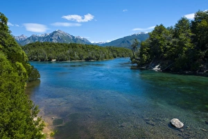 Images Dated 17th December 2008: Crystal clear water in the Los Alerces National Park, Chubut, Patagonia, Argentina, South America