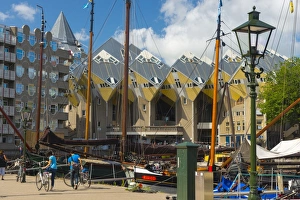 Cube houses (Pole Houses) (Tree Houses), Kubuswoningen, Rotterdam, South Holland