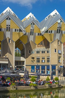 The Netherlands Prints: Cube houses (Pole Houses) (Tree Houses), Kubuswoningen, Rotterdam, South Holland