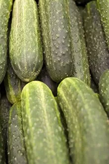 Images Dated 26th June 2007: Cucumbers for sale