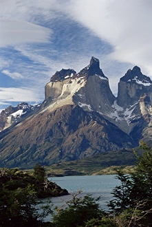 Inhospitable Prints: Cuernos del Paine (Horns of Paine) and Lake Pehoe, Torres del Paine National Park