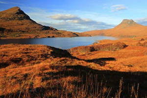 Assynt Prints: Cul Beag and Stac Polaidh, Assynt, Sutherland, Highlands, Scotland, United Kingdom