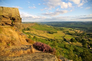 Outcrop Prints: Curbar Edge, Derbyshire, England, United Kingdom, Europe