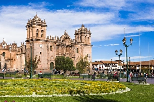Street Lamp Prints: Cusco Cathedral Basilica of the Assumption of the Virgin, Plaza de Armas, UNESCO
