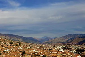 Roof Top Prints: Cusco and mountains, peru, peruvian