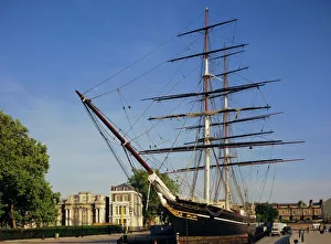 Rope Prints: The Cutty Sark, an old Tea Clipper, Greenwich, London, England, UK