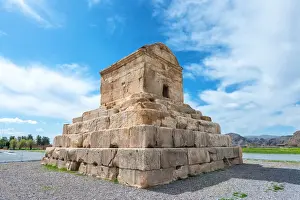 Iran Prints: Cyrus the Great Tomb, Pasargadae, UNESCO World Heritage Site, Fars Province, Iran