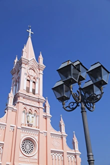 Lamp Post Prints: Da Nang Cathedral, Da Nang, Vietnam, Indochina, Southeast Asia, Asia