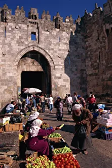 Old City Prints: Daily market, Nablus Gate, Old City, Jerusalem, Israel, Middle East