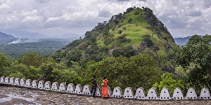 Dambulla Prints: Dambulla Cave Temples, two people enjoying the view