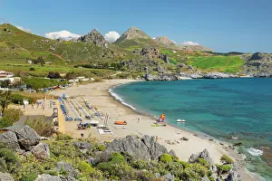 Rethymno Prints: Damnoni Beach, Plakias, Rethymno; Crete, Greek Islands, Greece, Europe