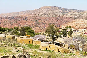 Outdoor Activities Prints: Dana village, Dana Biosphere Reserve, Jordan, Middle East
