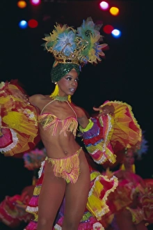 Blooming Prints: Dancer, Tropicana Cabaret, Havana, Cuba, West Indies, Central America