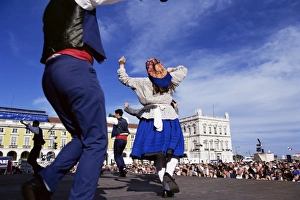 Dancing during cultural street show