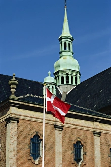 Danish Prints: Danish flag, Denmark, Scandinavia, Europe