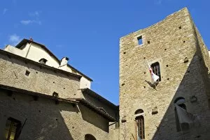 Dante Alighieris house, Florence, Tuscany, Italy, Europe