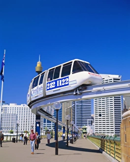 Mono Rail Prints: Darling Harbour, Sydney, Australia