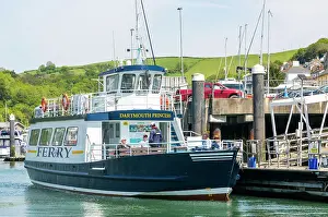 Watercraft Prints: Dartmouth Princess foot passenger ferry boat at Kingswear