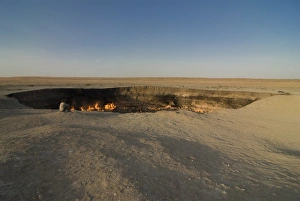 Flames Prints: Darvaza Gas crater, Turkmenistan, Central Asia, Asia