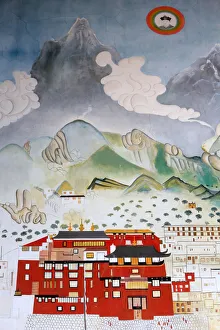 Bourgogne Prints: Dashang Kagyu Ling congregation, Temple of the Thousand Buddhas, La Boulaye, Bourgogne