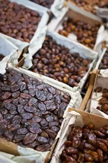 Images Dated 12th November 2009: Dates for sale, street market, Medina, Fez, Morocco, North Africa, Africa