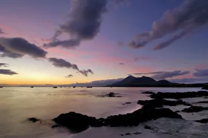 Images Dated 7th August 2008: Dawn over Clew Bay and Croagh Patrick mountain