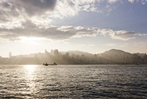Kowloon Prints: Dawn over Hong Kong Central skyline, Avenue of Stars, Tsim Sha Tsui Waterfront, Kowloon