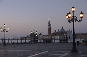 Dawn light on San Giorgio Maggiore, Venice, UNESCO World Heritage Site