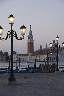 Lamps Prints: Dawn light on San Giorgio Maggiore, Venice, UNESCO World Heritage Site