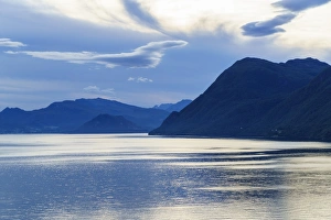 Storfjorden Prints: Dawn on Storfjord (Storfjorden), Norway, Scandinavia, Europe