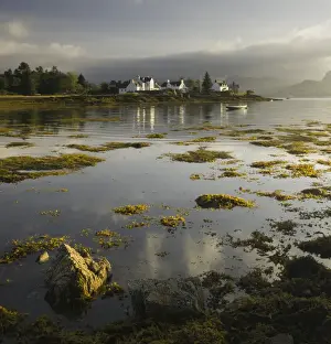 Pretty Prints: Dawn view of Plockton Harbour and Loch Carron near the Kyle of Lochalsh in the Scottish Highlands