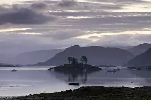 Images Dated 12th September 2009: Dawn view of Plockton and Loch Carron near the Kyle of Lochalsh in the Scottish Highlands