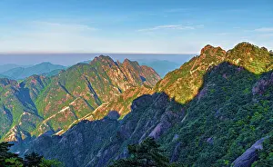 Visibility Prints: Daybreak reveals the rugged peaks and valleys of Huangshan in Anhui Province