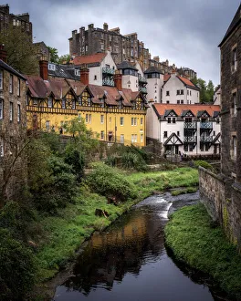 Riverbanks Prints: Dean Village, Edinburgh, Scotland, United Kingdom, Europe