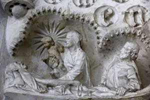 Biblical Event Prints: Death of the righteous, Rosary Chapel, Sagrada Familia Basilica, Barcelona, Catalonia