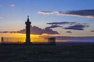Place Concerning Death Prints: Death site of Edward 1st of England, known as The hammer of the Scots, on Brough Marsh
