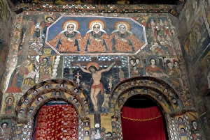 Gondar Prints: Debre Birhan Selassie church, Gondar, Ethiopia, Africa