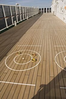Images Dated 21st July 2008: Deck quoits area, cruise ship
