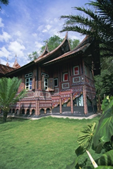 Decorated house in Minangkabau village of Pandai Sikat Decorated house in Minangkabau village of Pandai Sikat