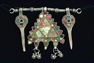 Ethnic Prints: Decorated silver piece worn by Siri in Sind