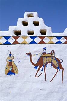 Jaisalmer Prints: Decorated walls of village house