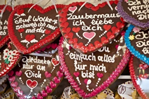 Christmas Wall Art & Decor: Decorative gingerbread cookies at the Stuttgart Beer Festival, Cannstatter Wasen, Stuttgart