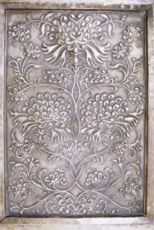 Metal Work Prints: Detail of decorative raised metal work