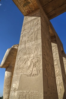 West Bank Prints: Decorative reliefs, Hypostyle Hall, The Ramesseum (Mortuary Temple of Ramese II)