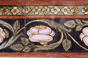 Decorative detail in the Sheesh Mahal (Mirrored Hall)